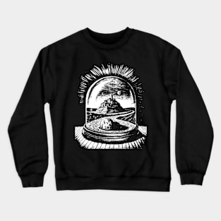 Mont Saint-Michel In snow globe Crewneck Sweatshirt